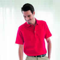 Classic mens golf polo shirt with stand up collar